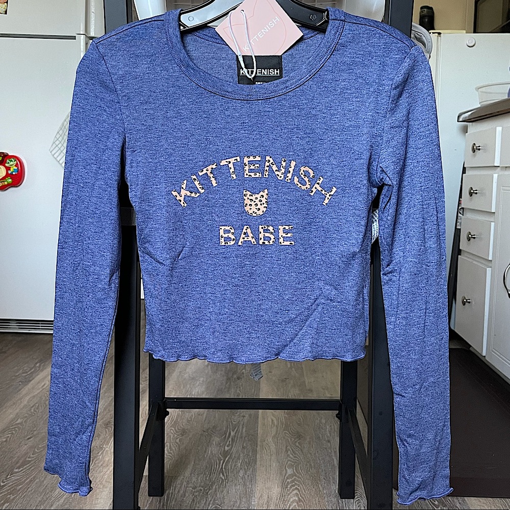 Kittenish Babe Long Sleeve Crop Top
